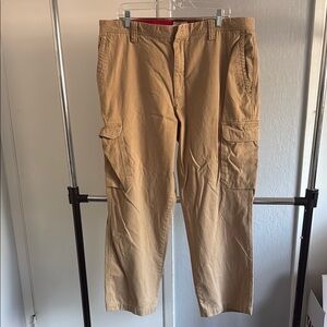 Dockers Tan Cargo Pants Relaxed Fit Cotton